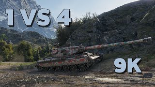 60 TP  1 vs 4  World of Tanks [upl. by Fae]