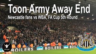 Loudest English fans of recent times  Newcastle away atmosphere at WBA with subtitles [upl. by Rihsab]