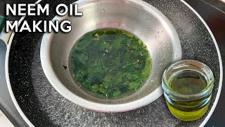 How to make Neem Oil at Home  Benefits of Neem Oil  Neem Oil Recipe [upl. by Yekcaj]