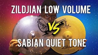 Zildjian L80 Low Volume Vs Sabian Quiet Tone Practice Cymbals  Drumshack London [upl. by Fein81]