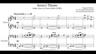 Annes Theme — by Hagood Hardy 4Hand Piano Duet [upl. by Ydissac]