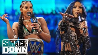 Banks vs Belair Part Two Set for SUMMERSLAM  WWE SmackDown Highlights 80621  WWE on USA [upl. by Nahtanoy]