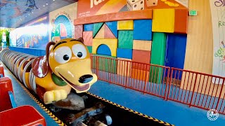 Slinky Dog Dash Roller Coaster FULL 4K RIDE Experience Disneys Hollywood Studios Walt Disney World [upl. by Rosenbaum]