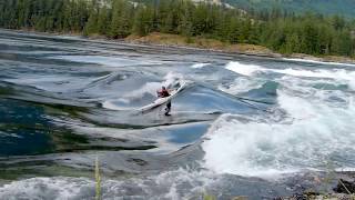 Extreme Skookumchuck Sea Kayak Surfing 174 Knots [upl. by Barrett]