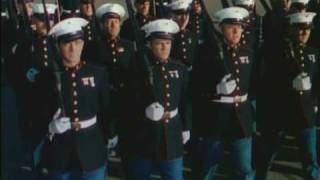 US Marines on Parade in Dress Blues [upl. by Shannah]