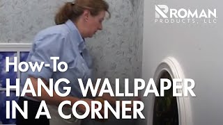 How to Hang Wallpaper in a Corner [upl. by Diehl199]