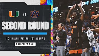 Miami FL vs Auburn  Second Round NCAA tournament extended highlights [upl. by Zoltai]