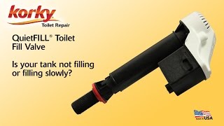 How to Clean amp Service a Korky QuietFill Toilet Fill Valve [upl. by Arema]