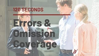 Errors and Omissions Coverage  Insurance Explained [upl. by Nally561]