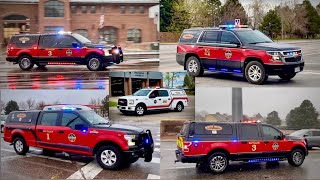 SMFR Chief amp Command Car Response Compilation [upl. by Aylad896]