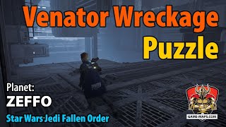 Venator Wreckage Puzzle Walkthrough  Zeffo  Star Wars Jedi Fallen Order [upl. by Ynoffit578]