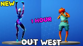 FORTNITE OUT WEST EMOTE 1 HOUR [upl. by Niatsirk]