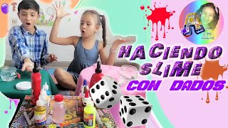 SLIME CASERO  FACIL  HACER SLAIM  MEZCLANDO SLIME  CON DADOS  ESLAIM  ASER ESLAIN  SLAIN 💦✅✨🎉 [upl. by Oivaf322]