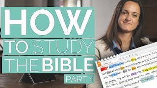 Inductive Bible Study  How to study the BIBLE part 1 [upl. by Nidnal137]