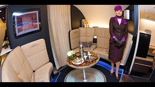 Etihad A380 Cabin Tour  Threeclass Airbus A380  Etihad Airline [upl. by Ahsiki]