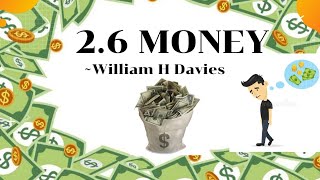 Money  26 Poem  12th HSC  By William H Davies  English new syllabus  Line to Line Explanation [upl. by Ariamoy]