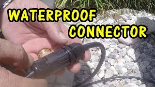 HOW TO WIRE a WATERPROOF CONNECTOR IP68  WEATHERPROOF CONNECTOR [upl. by Aisaim]