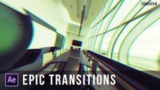 Create 3 Popular Transitions in After Effects  Tutorial [upl. by Idnat834]