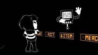 Mettaton vs Frisk [upl. by Eerolam]