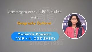 Geography Optional Subject For UPSC Mains Strategy Syllabus Books By IAS Topper Saumya Pandey [upl. by Anavi]