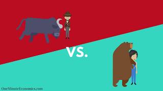 Bull and Bear Markets Bullish vs Bearish Explained in One Minute From Definition to Examples [upl. by Yenot]