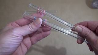 Beginnner Glassblowing Glass Straws [upl. by Connett655]