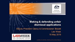 Making amp defending unfair dismissal applications [upl. by Ahseenal240]