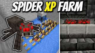 Easy Spider XP Farm  Minecraft 121 Tutorial Java Edition [upl. by Akenor]