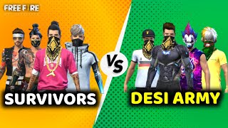 Survivors Vs Desi Army  Aghori Gaming [upl. by Atteuqahc]