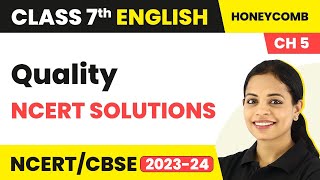 Class 7 English Chapter 5 NCERT Solutions  Class 7 English Quality NCERT Solutions Class 7 English [upl. by Legnaesoj]