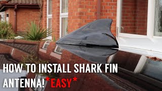 HOW TO INSTALL SHARK FIN ANTENNA TO ANY CAR EASY [upl. by Yerhpmuh244]