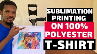 Sublimation Printing on a TShirt  100 Polyester [upl. by Hannah234]