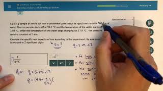 ALEKS  Solving a Basic Calorimetry Problem [upl. by Nesral]