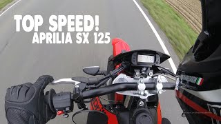 Aprilia SX 125 TOP SPEED [upl. by Ribaj38]