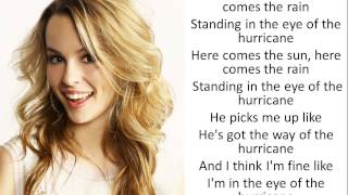 Hurricane Bridgit Mendler  Lyrics [upl. by Ahsakal161]