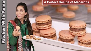 Macarons  A complete guide to making Macarons Recipe  Kitchen With Amna [upl. by Adnuhs373]