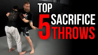 Top 5 Jiu Jitsu Sacrifice Throws [upl. by Esinwahs]