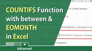 COUNTIFS function in Excel with dates by Chris Menard [upl. by Aynodal]