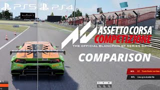 Assetto Corsa Competizione PS5 VS PS4 graphics comparison [upl. by Ira]