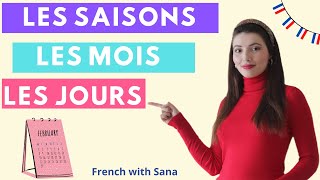 Learn french  les saisons les mois de lannée et les jours de la semaine en français [upl. by Elurd]