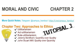 Moral and Civics Chapter 2  Part 3 [upl. by Demmahom]