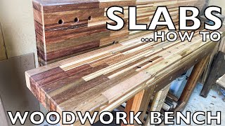 Woodworking Bench Top Slabs all Reclaimed [upl. by Ori]