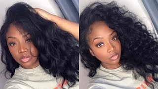 Outre half wig Lyndi amp Outre Converti Cap wig Wavy Baby review from Samsbeauty [upl. by Hayarahs]