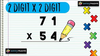 Multiplication of 2 digit numbers by 2 digit numbers [upl. by Eldora]