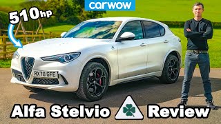 510hp Alfa Romeo Stelvio QV 2021 review  060mph 14mile amp brake tested [upl. by Palmer32]