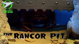 Jabba the Hutt RANCOR Monster  Jabbas Palace Stop Motion Animation  Doctor Who Blakes 7 [upl. by Atirabrab]