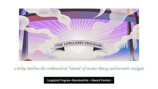 Langlands Program amp Physics [upl. by Ased]