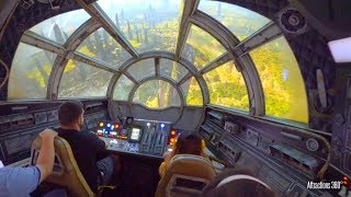 Star Wars Millennium Falcon Ride  Disneylands Galaxys Edge [upl. by Eda50]