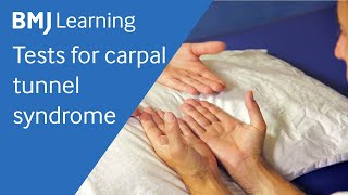 Tests for carpal tunnel syndrome  BMJ Learning [upl. by Ojaras663]