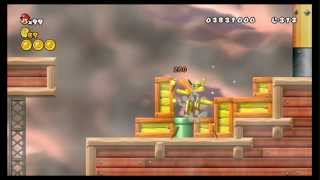 New Super Mario Bros Wii 100 Walkthrough Part 18  World 8 87 86 8A All Star Coins [upl. by Eilyk]